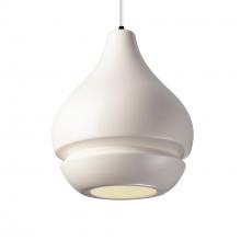 Justice Design Group CER-6400-MAT-MBLK-WTCD - Arabesque 1-Light Pendant