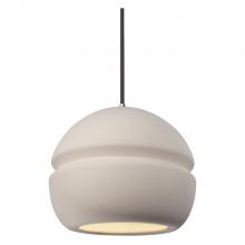 Justice Design Group CER-6410-BIS-CROM-BKCD-LED1-700 - Small Sphere 1-Light LED Pendant