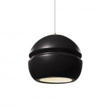 Justice Design Group CER-6410-CRB-ABRS-WTCD-LED1-700 - Small Sphere 1-Light LED Pendant