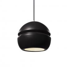 Justice Design Group CER-6410-CRB-CROM-BKCD - Small Sphere 1-Light Pendant