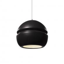 Justice Design Group CER-6410-CRB-CROM-WTCD - Small Sphere 1-Light Pendant