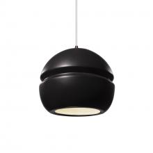 Justice Design Group CER-6410-CRB-DBRZ-WTCD - Small Sphere 1-Light Pendant