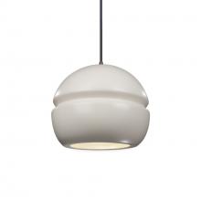 Justice Design Group CER-6410-MAT-DBRZ-BKCD - Small Sphere 1-Light Pendant