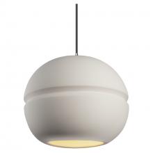 Justice Design Group CER-6415-BIS-CROM-BKCD-LED2-1400 - Large Sphere 1-Light LED Pendant