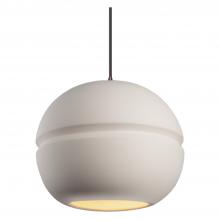 Justice Design Group CER-6415-BIS-DBRZ-BKCD-LED2-1400 - Large Sphere 1-Light LED Pendant