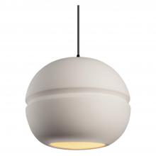 Justice Design Group CER-6415-BIS-MBLK-BKCD-LED2-1400 - Large Sphere 1-Light LED Pendant