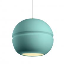 Justice Design Group CER-6415-RFPL-ABRS-WTCD-LED2-1400 - Large Sphere 1-Light LED Pendant