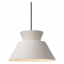 Justice Design Group CER-6420-BIS-NCKL-BKCD-LED1-700 - Trapezoid 1-Light LED Pendant