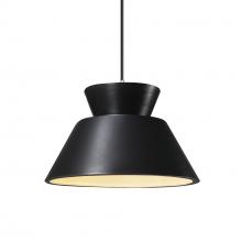 Justice Design Group CER-6420-CRB-ABRS-BKCD - Trapezoid 1-Light Pendant