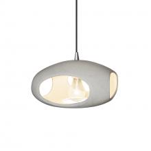 Justice Design Group CER-6440-CONC-CROM-BKCD - Punch 1-Light Pendant