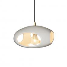 Justice Design Group CER-6440-MAT-ABRS-BKCD - Punch 1-Light Pendant