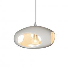 Justice Design Group CER-6440-MAT-CROM-WTCD - Punch 1-Light Pendant