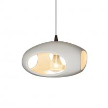 Justice Design Group CER-6440-MAT-DBRZ-WTCD - Punch 1-Light Pendant