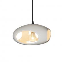 Justice Design Group CER-6440-MAT-MBLK-BKCD - Punch 1-Light Pendant