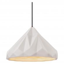 Justice Design Group CER-6450-BIS-DBRZ-BKCD-LED1-700 - Geometric 1-Light LED Pendant