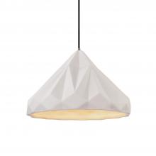 Justice Design Group CER-6450-BIS-NCKL-BKCD - Geometric 1-Light Pendant