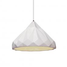 Justice Design Group CER-6450-MAT-DBRZ-WTCD - Geometric 1-Light Pendant