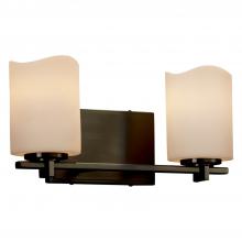 Justice Design Group CNDL-8442-14-CREM-DBRZ - Era 2-Light Bath Bar