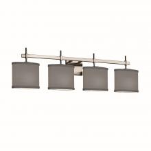 Justice Design Group FAB-8414-30-GRAY-NCKL-LED4-2800 - Union 4-Light LED Bath Bar