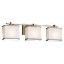 Justice Design Group FAB-8443-55-WHTE-BRSS-LED3-2100 - Era 3-Light LED Bath Bar