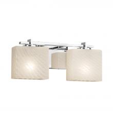 Justice Design Group FSN-8442-55-WEVE-CROM-LED2-1400 - Era 2-Light LED Bath Bar