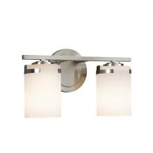 Justice Design Group FSN-8452-10-OPAL-NCKL-LED2-1400 - Atlas 2-Light LED Bath Bar