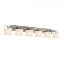 Justice Design Group FSN-8706-55-OPAL-NCKL-LED6-4200 - Aero 6-Light LED Bath Bar