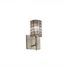 Justice Design Group WGL-8411-10-GRCB-NCKL-LED1-700 - Union 1-Light LED Wall Sconce (Short)