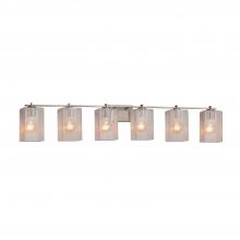 Justice Design Group FSN-8446-15-SEED-NCKL - Era 6-Light Bath Bar