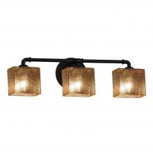 Justice Design Group FSN-8463-55-MROR-MBLK - Bronx 3-Light Bath Bar