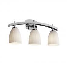 Justice Design Group FSN-8593-10-WEVE-DBRZ - Archway 3-Light Bath Bar