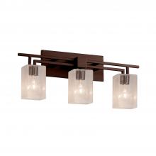 Justice Design Group FSN-8703-15-SEED-DBRZ - Aero 3-Light Bath Bar