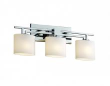 Justice Design Group FSN-8703-30-WEVE-CROM - Aero 3-Light Bath Bar