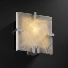 Justice Design Group PNA-5550-BANL-CROM-LED-1000 - Clips Square Wall Sconce (ADA)