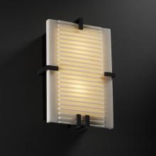 Justice Design Group PNA-5551-SLAT-ABRS-LED-2000 - Clips Rectangle Wall Sconce (ADA)