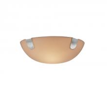 Justice Design Group PNA-9610-35-SMTH-NCKL-LED-2000 - 14" Semi-Flush Bowl w/ U-Clips