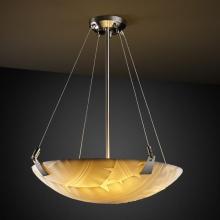 Justice Design Group PNA-9641-35-BANL-MBLK-LED-3000 - 18" Pendant Bowl w/ Tapered Clips