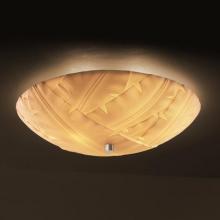 Justice Design Group PNA-9672-35-BANL-NCKL-LED-5000 - 24" Semi-Flush Bowl w/ Fluorescent Lamping