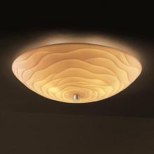 Justice Design Group PNA-9672-25-WAVE-NCKL-LED-5000 - 24" Semi-Flush Bowl w/ Fluorescent Lamping