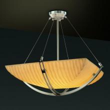 Justice Design Group PNA-9721-25-WFAL-MBLK-LED-3000 - 18" Pendant Bowl w/ Crossbar