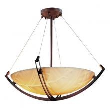 Justice Design Group PNA-9721-35-BANL-DBRZ-LED-3000 - 18" Pendant Bowl w/ Crossbar