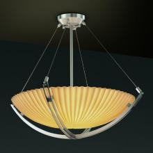 Justice Design Group PNA-9722-35-PLET-MBLK-LED-5000 - 24" Pendant Bowl w/ Crossbar