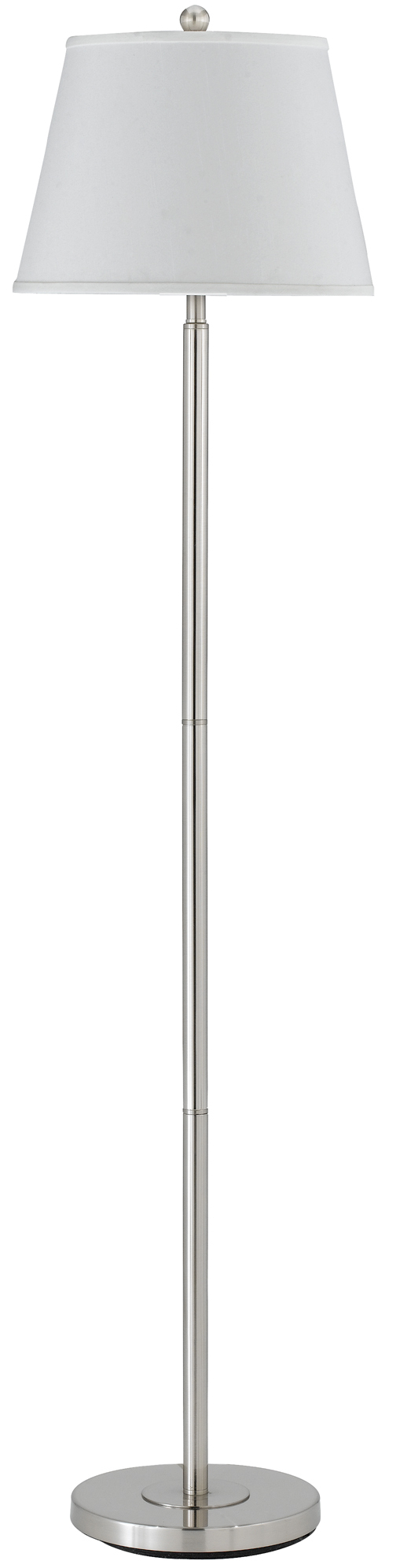 60" Height Metal Floor Lamp in Brushed Steel