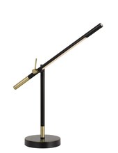 CAL Lighting BO-2843DK - 27" Height Metal Desk Lamp in Black and Antique Brass Finish