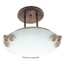 PLC Lighting 2818 PB - 1 Light Semi Flush Mount Aroma Collection