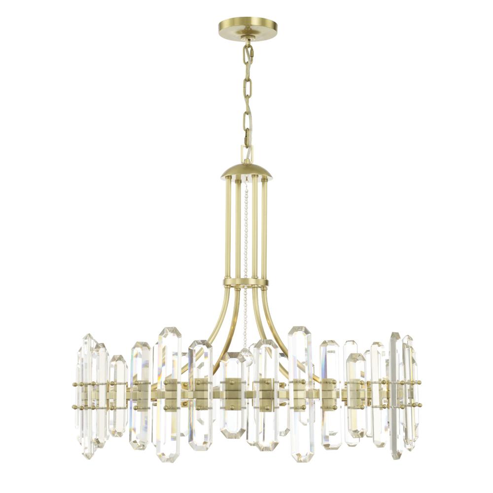 Bolton 12 Light Aged Brass Chandelier