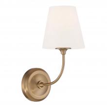 Crystorama 2441-OP-VG - Libby Langdon Sylvan 1 Light Vibrant Gold Sconce