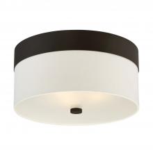 Crystorama 293-DB - Libby Langdon Grayson 3 Light Dark Bronze Flush Mount