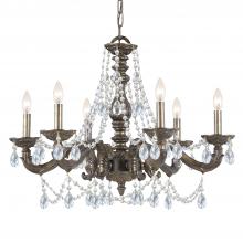 Crystorama 5026-VB-CL-SAQ - Paris Market 6 Light Spectra Crystal Venetian Bronze Chandelier