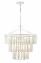 Crystorama TIA-7103-MT - Tiana 3 Light Matte White Chandelier